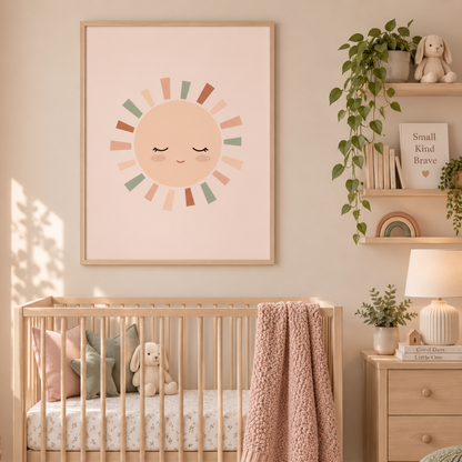 Soft Sunshine Pastel Nursery Canvas Print