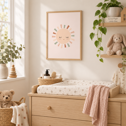 Soft Sunshine Pastel Nursery Canvas Print