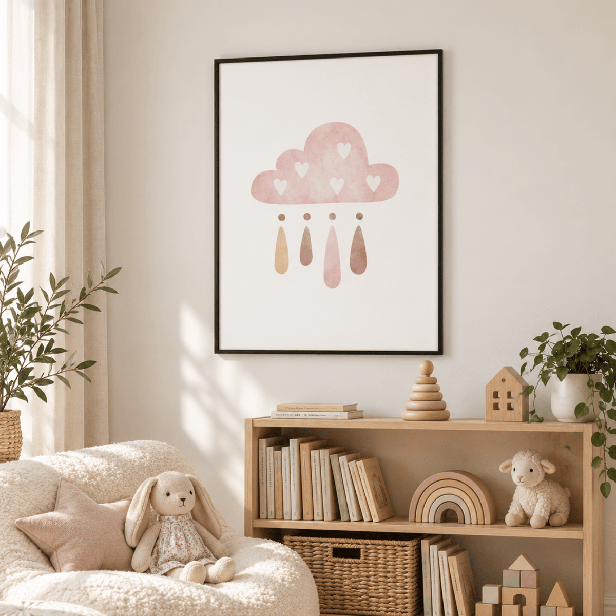 Lovefall Cloud Canvas Print