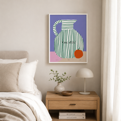French Summer Vase Still Life Canvas Print