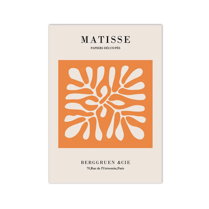 Matisse Orange Cutout Canvas Print
