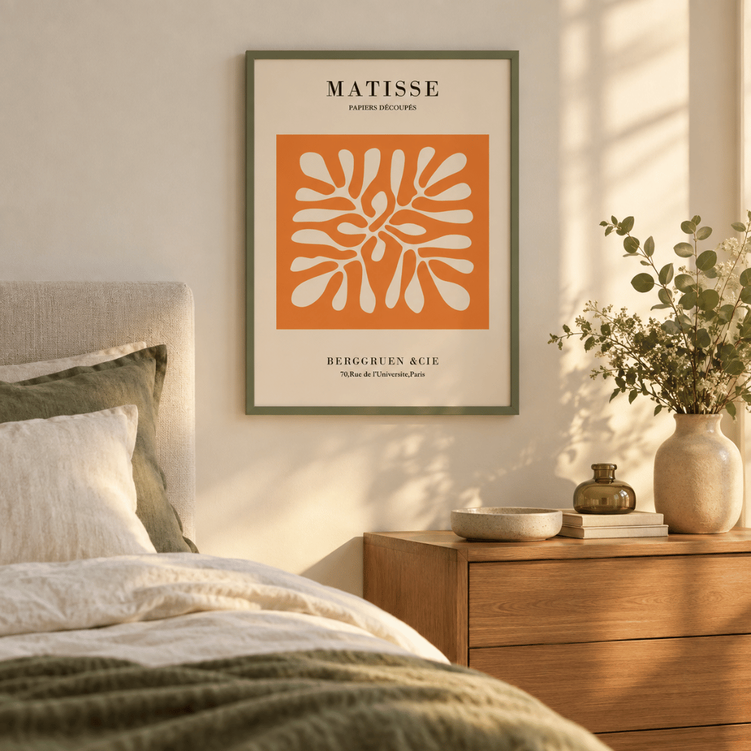 Matisse Orange Cutout Canvas Print