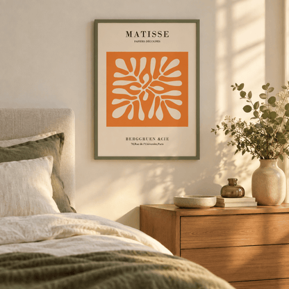 Matisse Orange Cutout Canvas Print