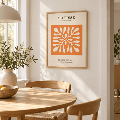 Matisse Orange Cutout Canvas Print