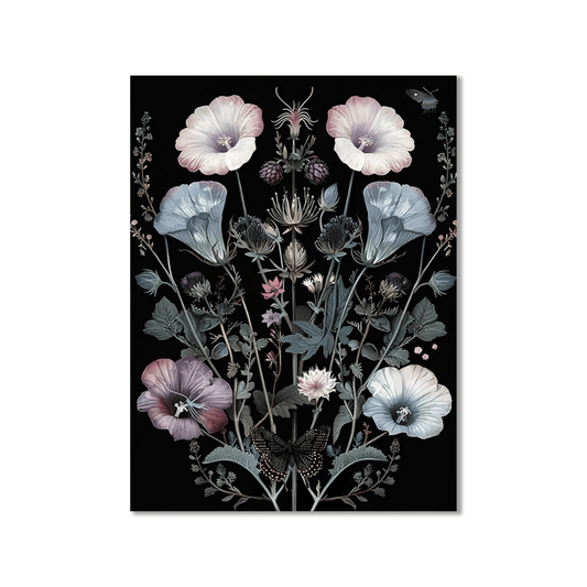 Midnight Botanical Garden Canvas Print