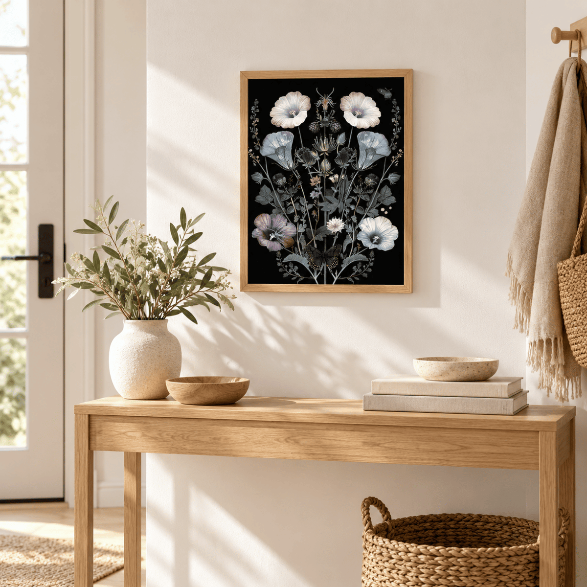 Midnight Botanical Garden Canvas Print