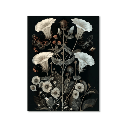 Midnight Trumpet Garden Canvas Print