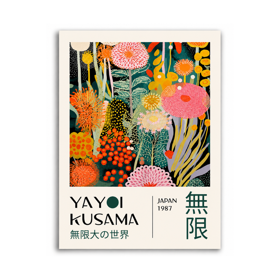 Yayoi Kusama Inspired Infinite Garden Canvas Print