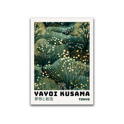 Yayoi Kusama Inspired Tranquil Meadow Canvas Print