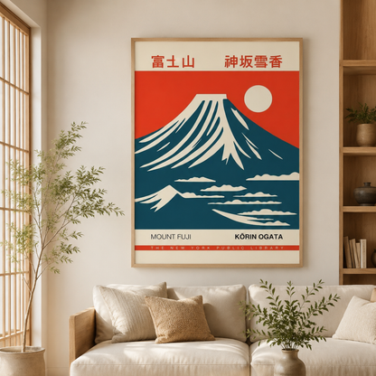 Japanese Mount Fuji Sunrise Canvas Print
