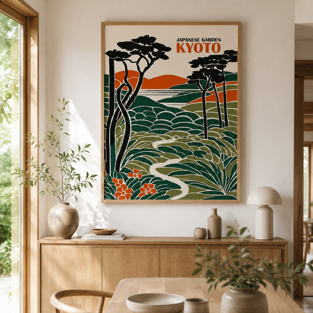 Japanese Kyoto Garden Canvas Print