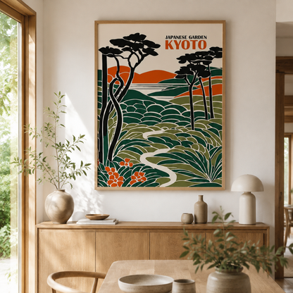 Japanese Kyoto Garden Canvas Print