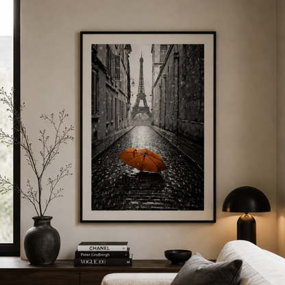 Romantic Paris Street View Canvas Print