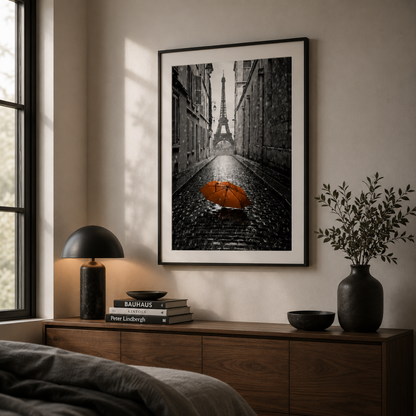 Romantic Paris Street View Canvas Print