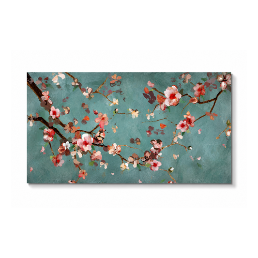Almond Blossom Floral Canvas Print