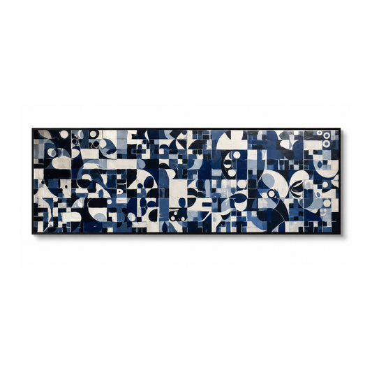 Mid-Century Geometric Boho  Block Canvas Print