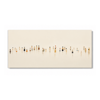 Minimalist Miniature People Canvas Print