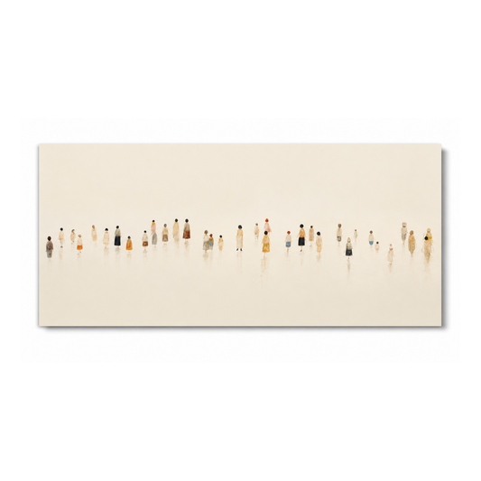 Minimalist Miniature People Canvas Print