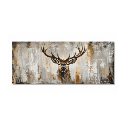 Large Modern Deer Canvas Print
