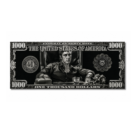 Scarface Tony Montana Money Poster Canvas Print