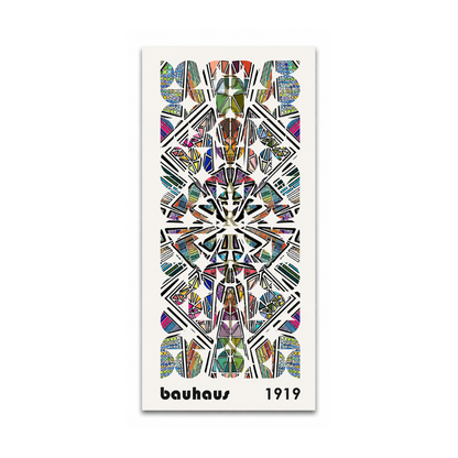 Colorful Bauhaus Long-Narrow Panoramic Canvas Print