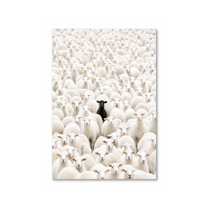 Black Sheep Art Deco Retro Canvas Print