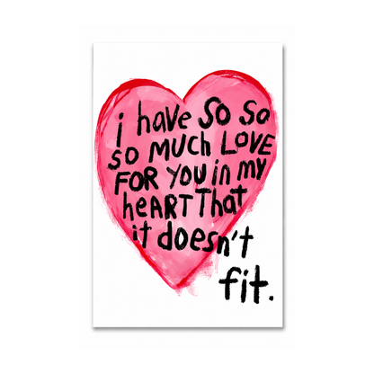 “So Much Love” Romantic Quote Canvas