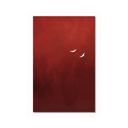 Red Sandstone Minimalist Canvas Print