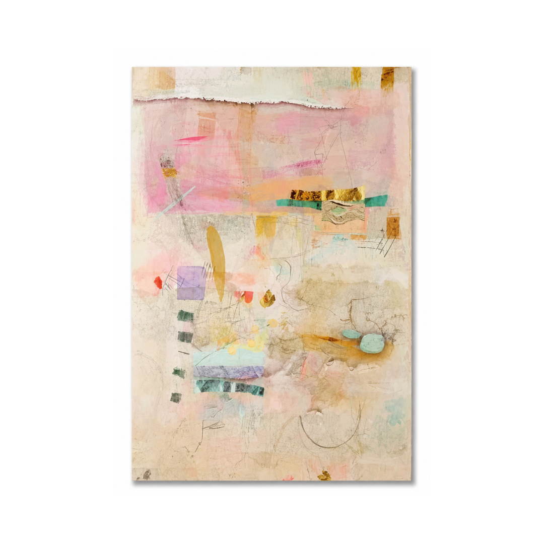 Textured Pastel Abstract Canvas Print