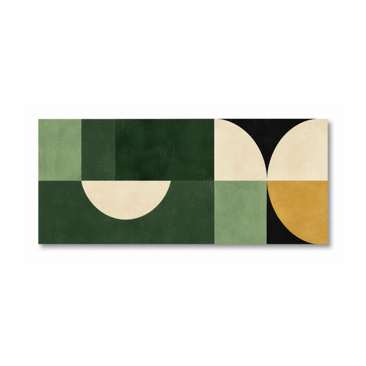 Mid-Century Geometric Modern Canvas