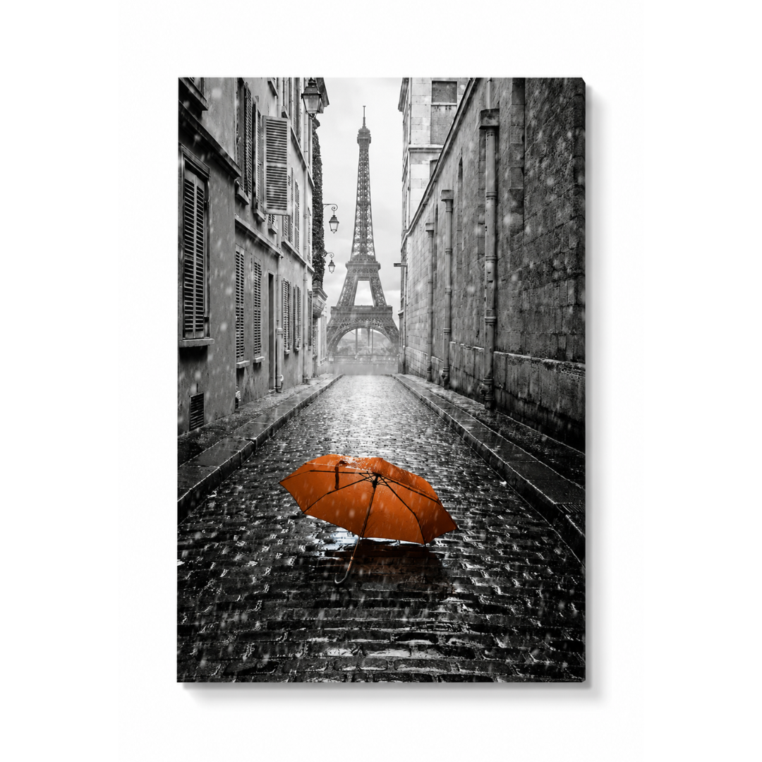 Romantic Paris Street View Canvas Print