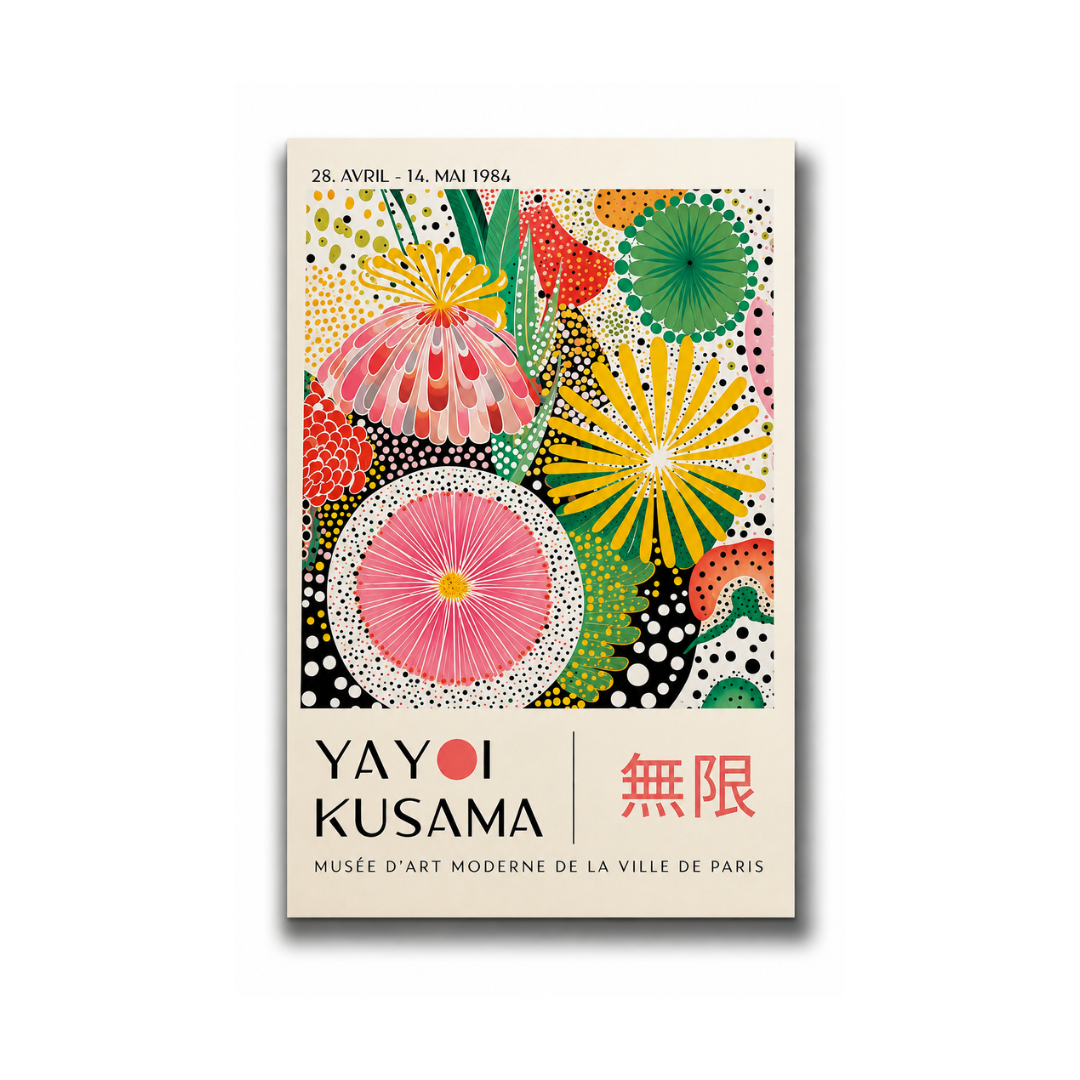 Yayoi Kusama Inspired Infinity Blossoms Canvas Print