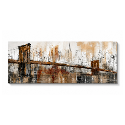 Vintage Golden Gate Bridge Abstract Canvas
