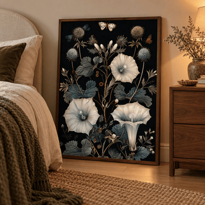 Moonflower Nocturne Canvas Print