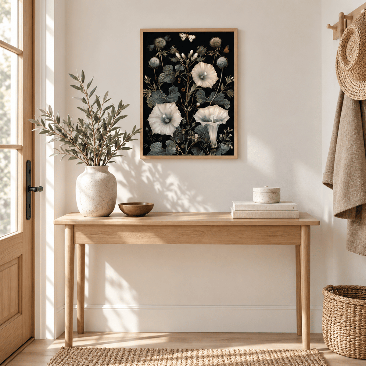 Moonflower Nocturne Canvas Print