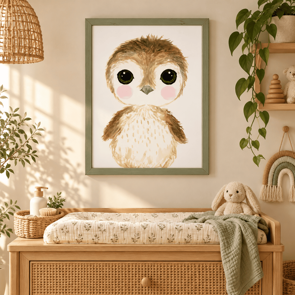 Little Owl Friend Canvas Print