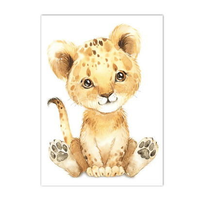 Little Lion Friend Canvas Print