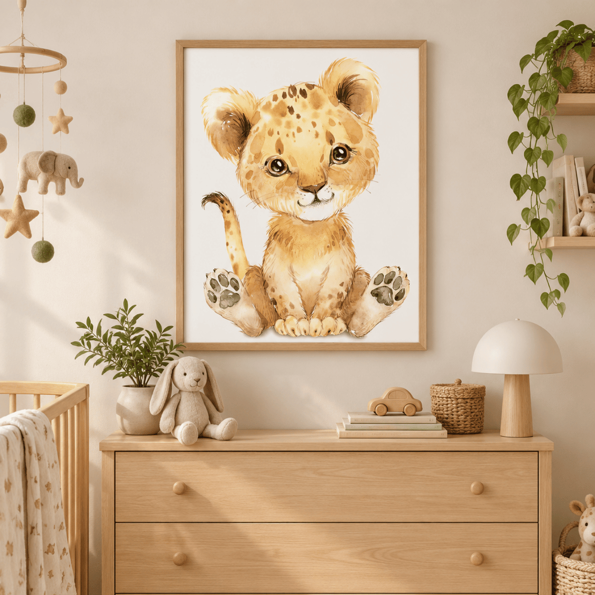 Little Lion Friend Canvas Print