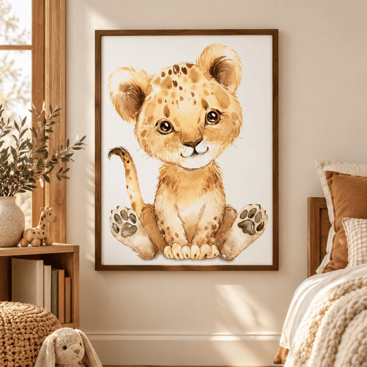 Little Lion Friend Canvas Print