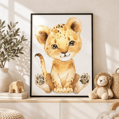 Little Lion Friend Canvas Print