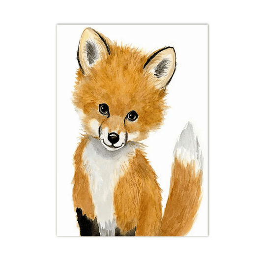 Little Fox Friend Canvas Print