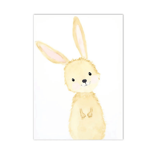 Little Bunny Friend Canvas Print