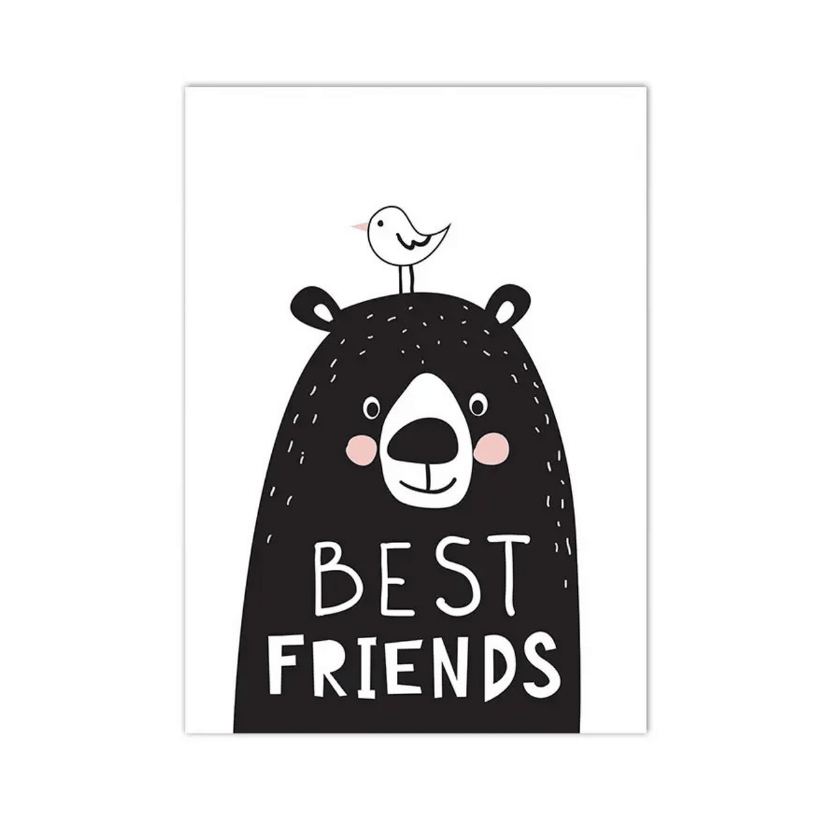 Bear Best Friends Canvas Print