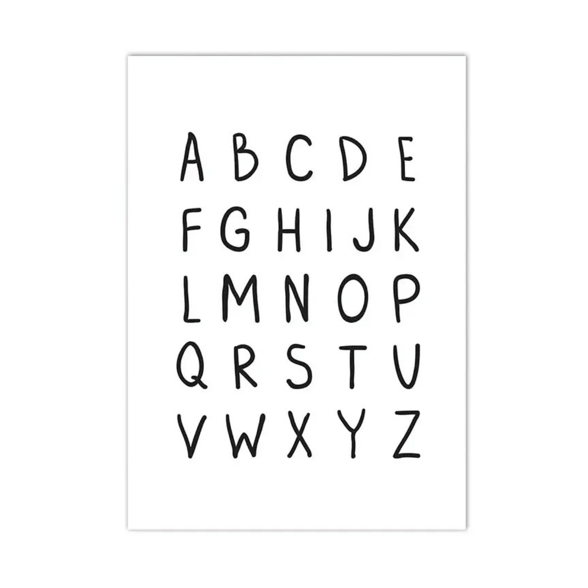 Little Letters Alphabet Canvas Print