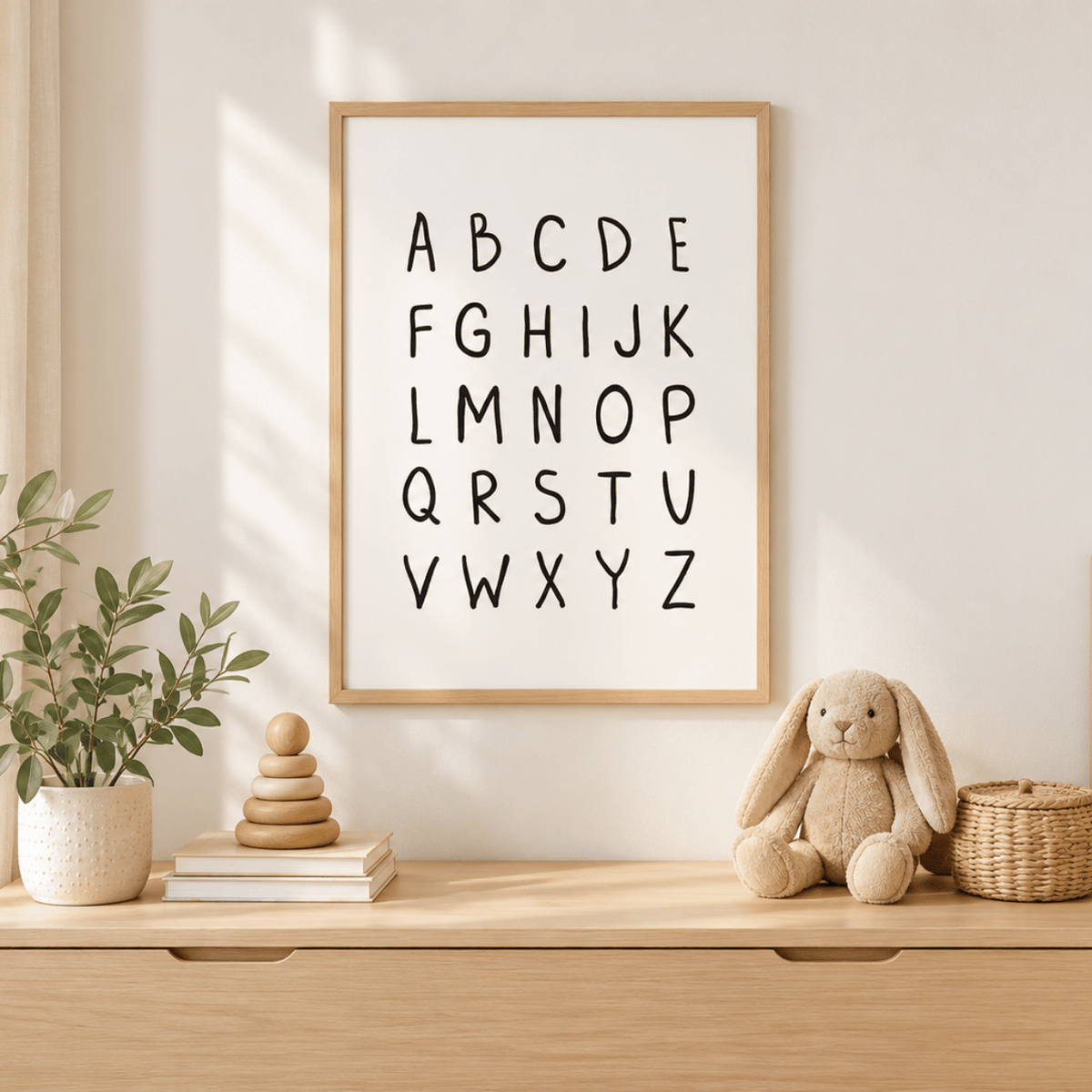 Little Letters Alphabet Canvas Print