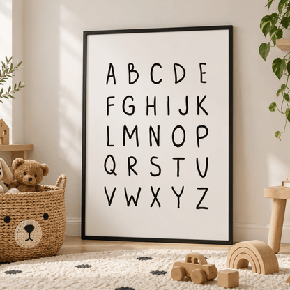 Little Letters Alphabet Canvas Print
