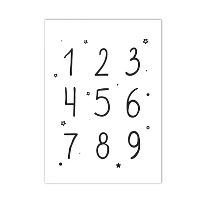 Little Numbers Canvas Print
