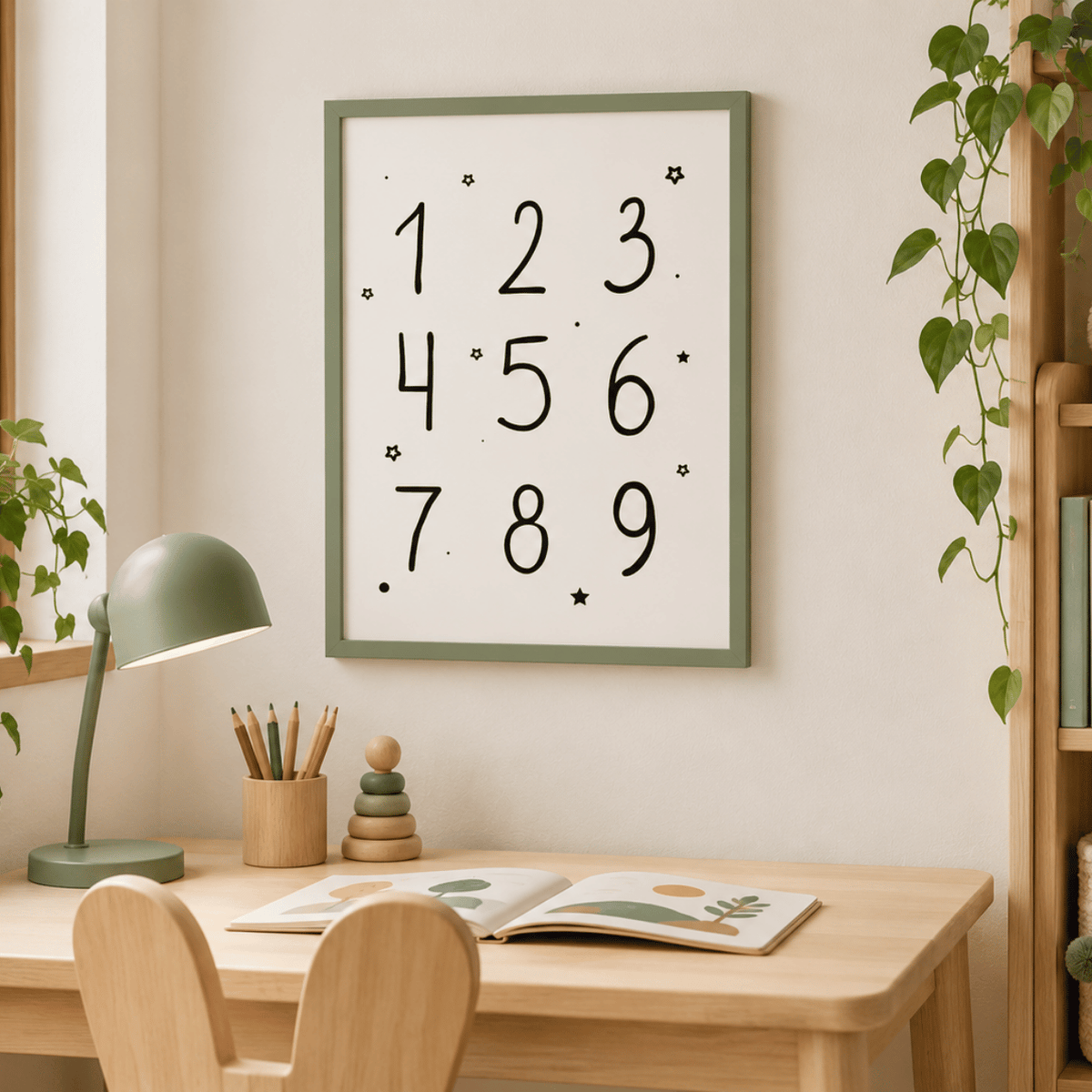 Little Numbers Canvas Print
