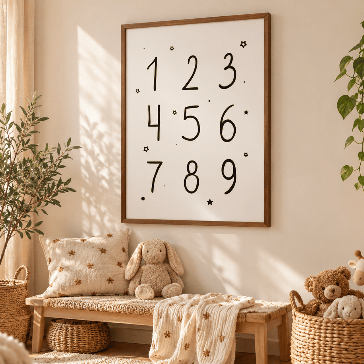 Little Numbers Canvas Print