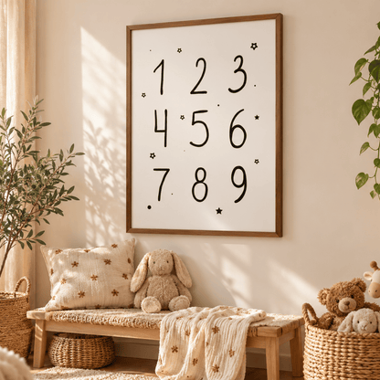 Little Numbers Canvas Print